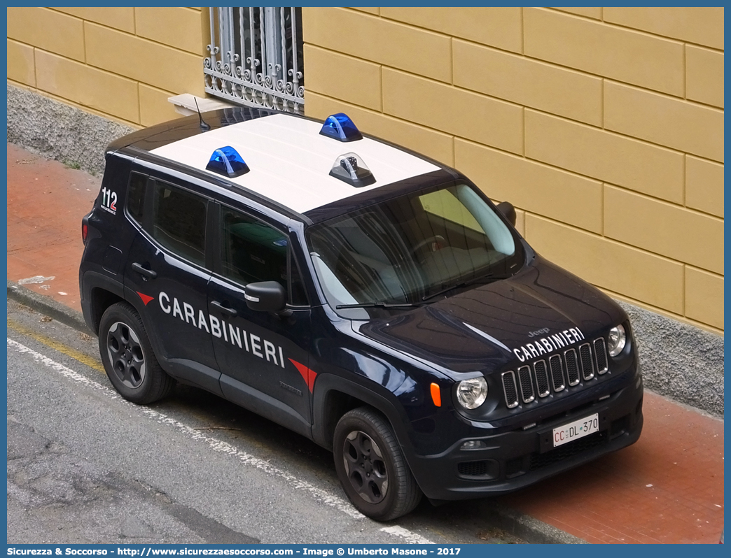 CC DL370
Arma dei Carabinieri
Jeep Renegade I serie
(I fornitura)
Parole chiave: CC;C.C.;Arma;dei;Carabinieri;Jeep;Renegade