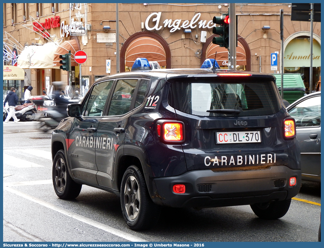 CC DL370
Arma dei Carabinieri
Jeep Renegade I serie
(I fornitura)
Parole chiave: CC;C.C.;Arma;dei;Carabinieri;Jeep;Renegade