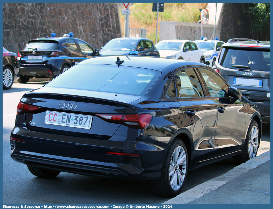 CC EN387
Arma dei Carabinieri
Audi A3 Sedan IV serie
Parole chiave: CC;C.C.;Arma;dei;Carabinieri;Audi;A3