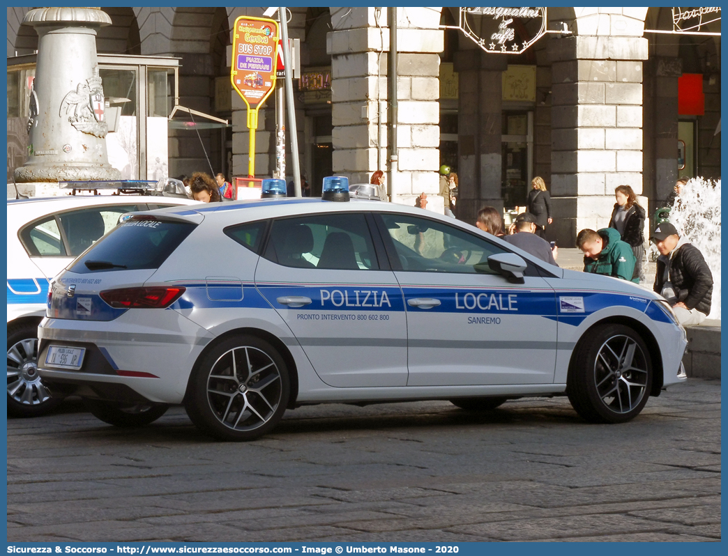 Polizia Locale YA596AP
Polizia Locale
Comune di Sanremo
Seat Leon FR III serie
Allestitore Bertazzoni S.r.l.
Parole chiave: Polizia;Municipale;Locale;Sanremo;Seat;Leon;FR;Bertazzoni