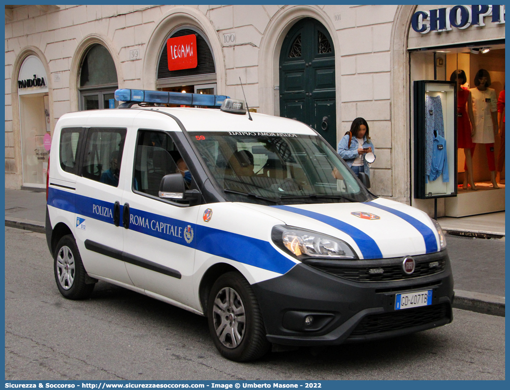 -
Polizia di Roma Capitale
Fiat Doblò II serie restyling
Allestitore Elevox S.r.l.
Parole chiave: PL;P.L.;PM;P.M.;Polizia;Locale;Municipale;Roma;Capitale;Fiat;Doblò;Elevox