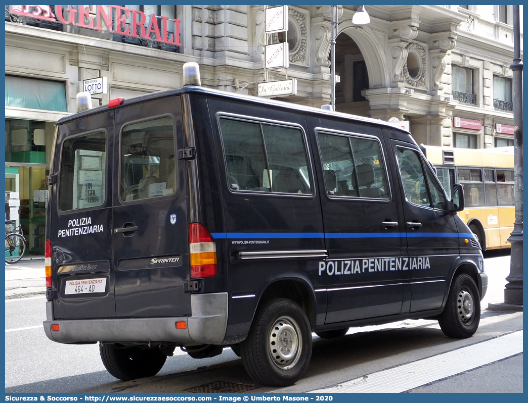 Polizia Penitenziaria 464AD
Polizia Penitenziaria
Mercedes Benz Sprinter 316 I serie restyling
Parole chiave: PP;P.P.;Pol.Pen.;PolPen;AdiC;A.diC.;Agenti;di;Custodia;Polizia;Penitenziaria;Nucleo;Traduzioni;Piantonamenti;Mercedes;Benz;Sprinter