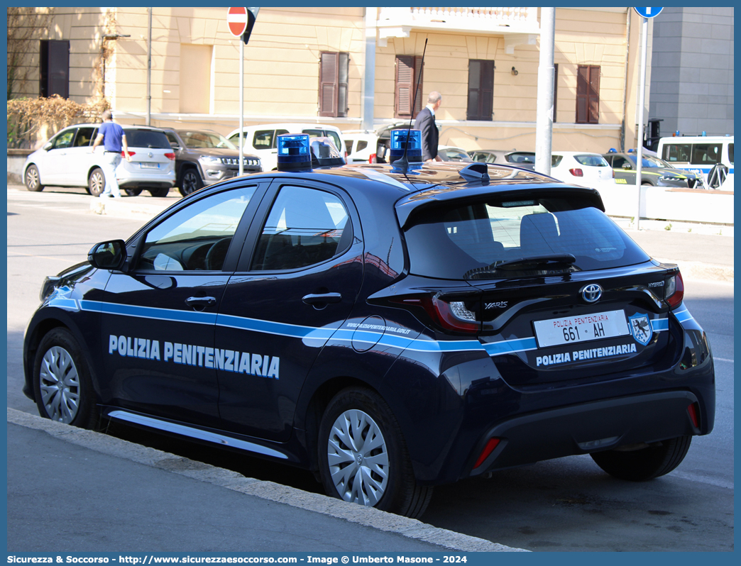 Polizia Penitenziaria 661AH
Polizia Penitenziaria
Nucleo Traduzioni e Piantonamenti
Toyota Yaris Hybrid V serie
Allestitore Focaccia Group S.r.l.
Parole chiave: Polizia;Penitenziaria;Agenti;di;Custodia;Nucleo;Traduzioni;e;Piantonamenti;Toyota;Yaris;Focaccia