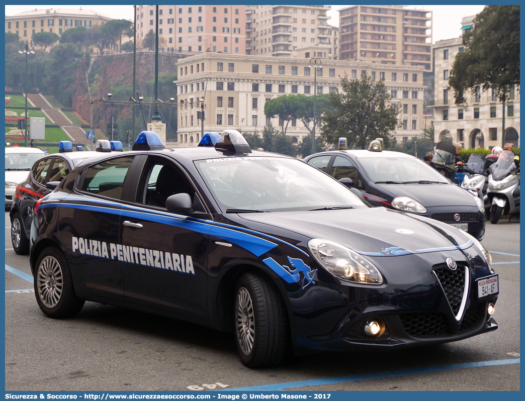 Polizia Penitenziaria 941AF
Polizia Penitenziaria
Nucleo Traduzioni e Piantonamenti
Alfa Romeo Nuova Giulietta I serie II restyling
Parole chiave: PolPen;P.P.;PP;Polizia;Penitenziaria;AdiC;A.diC;Agenti;di;Custodia;Nucleo;Traduzioni;Piantonamenti;Alfa;Romeo;Nuova;Giulietta