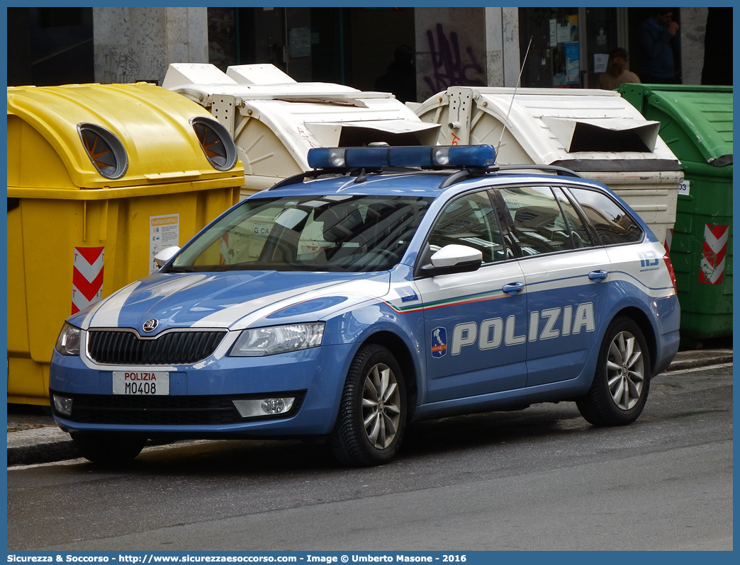 Polizia M0408
Polizia di Stato
Polizia Stradale
Autostrade per l'Italia S.p.A.
Skoda Octavia Wagon IV serie
Allestitore Focaccia Group S.r.l.
(II fornitura)
Parole chiave: Polizia di Stato;Polizia Stradale;Autostrade per Italia S.p.A.;Autostrade S.p.A.;Autostrade;Italia;Skoda;Octavia;Wagon;Station;SW;S.W.;Focaccia