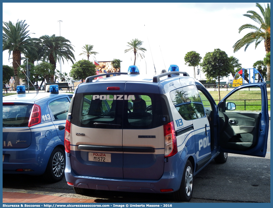 Polizia M1572
Polizia di Stato
Dacia Dokker
Allestitore Focaccia Group S.r.l.
Parole chiave: PS;P.S.;Polizia;di;Stato;Dacia;Dokker;Focaccia