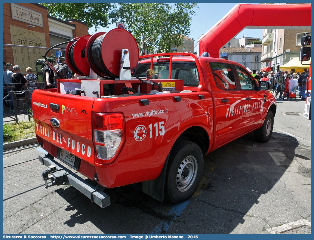 VF 26992
Corpo Nazionale Vigili del Fuoco
Ford Ranger III serie restyling
Allestitore DiviTec S.r.l.
Parole chiave: VVF;V.V.F.;Corpo;Nazionale;Vigili;del;Fuoco;Ford;Ranger;Divitec