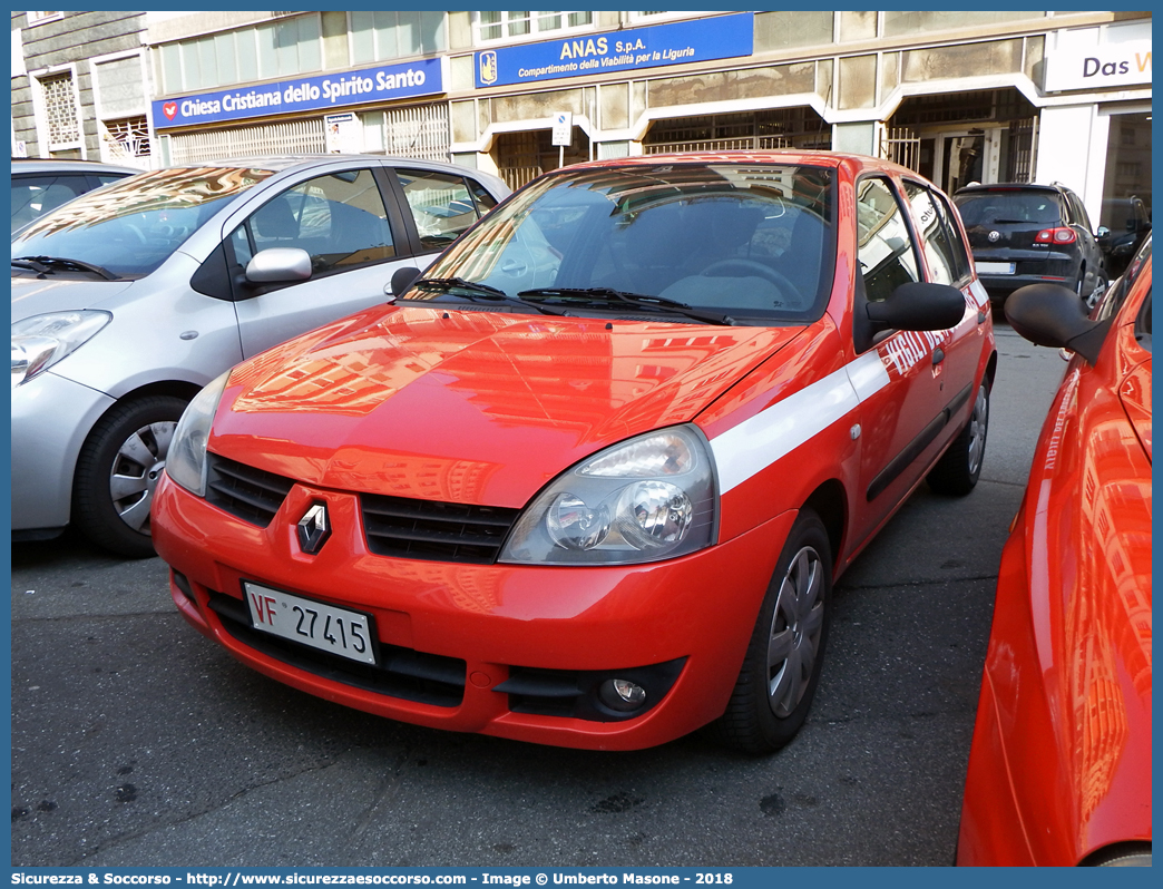 VF 27415
Corpo Nazionale Vigili del Fuoco
Renault Clio III serie
Parole chiave: Corpo;Nazionale;Vigili del Fuoco;Vigili;Fuoco;Renault;Clio