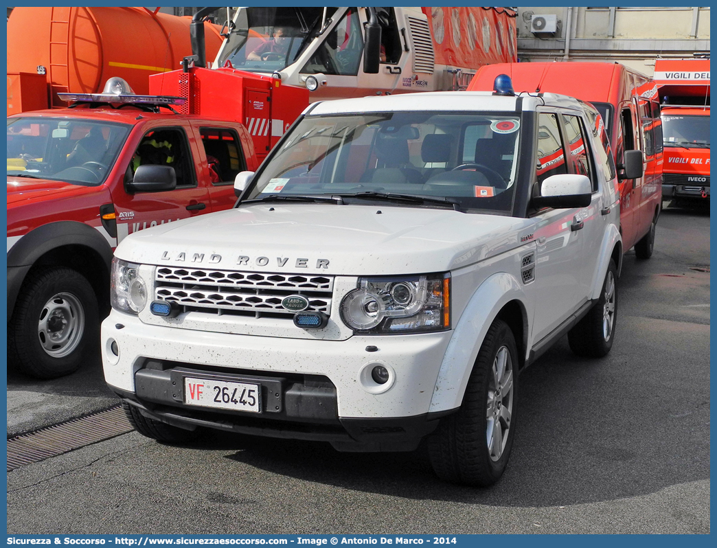 VF 26445
Corpo Nazionale Vigili del Fuoco
Land Rover Discovery 4
Parole chiave: Corpo;Nazionale;Vigili del Fuoco;Vigili;Fuoco;Land Rover;Discovery