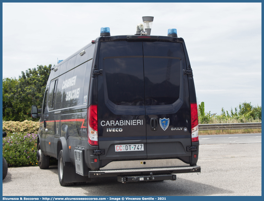 CC DT747
Arma dei Carabinieri
Centro e Nuclei Subacquei
Iveco Daily 17-170 VI serie
Allestitore GB Barberi S.r.l.
Parole chiave: Arma dei Carabinieri;Centro e Nuclei Subacquei;Iveco;Daily;17-170;G.B.;GB;Barberi