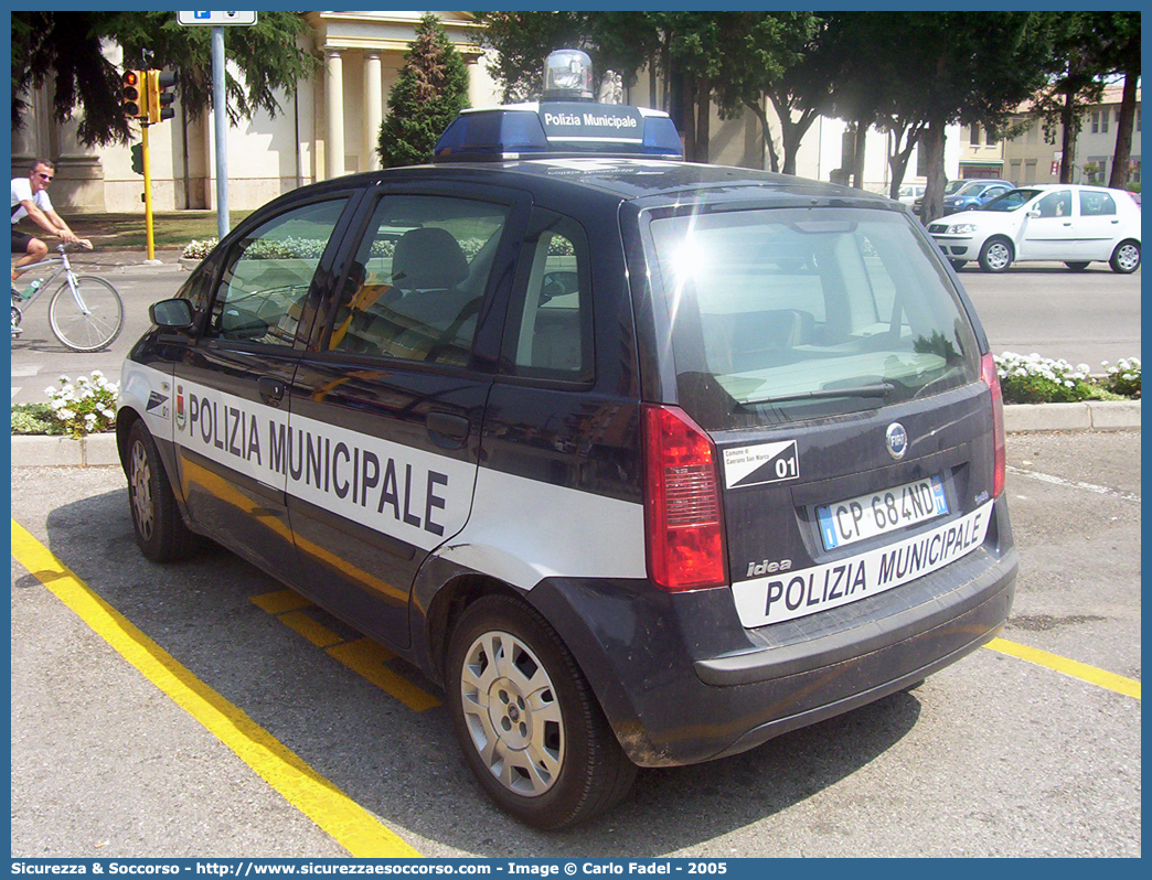 -
Polizia Municipale
Comune di Caerano San Marco
Fiat Idea
Parole chiave: PL;P.L.;PM;P.M.;Polizia;Locale;Municipale;Caerano;San;Marco;Fiat;Idea