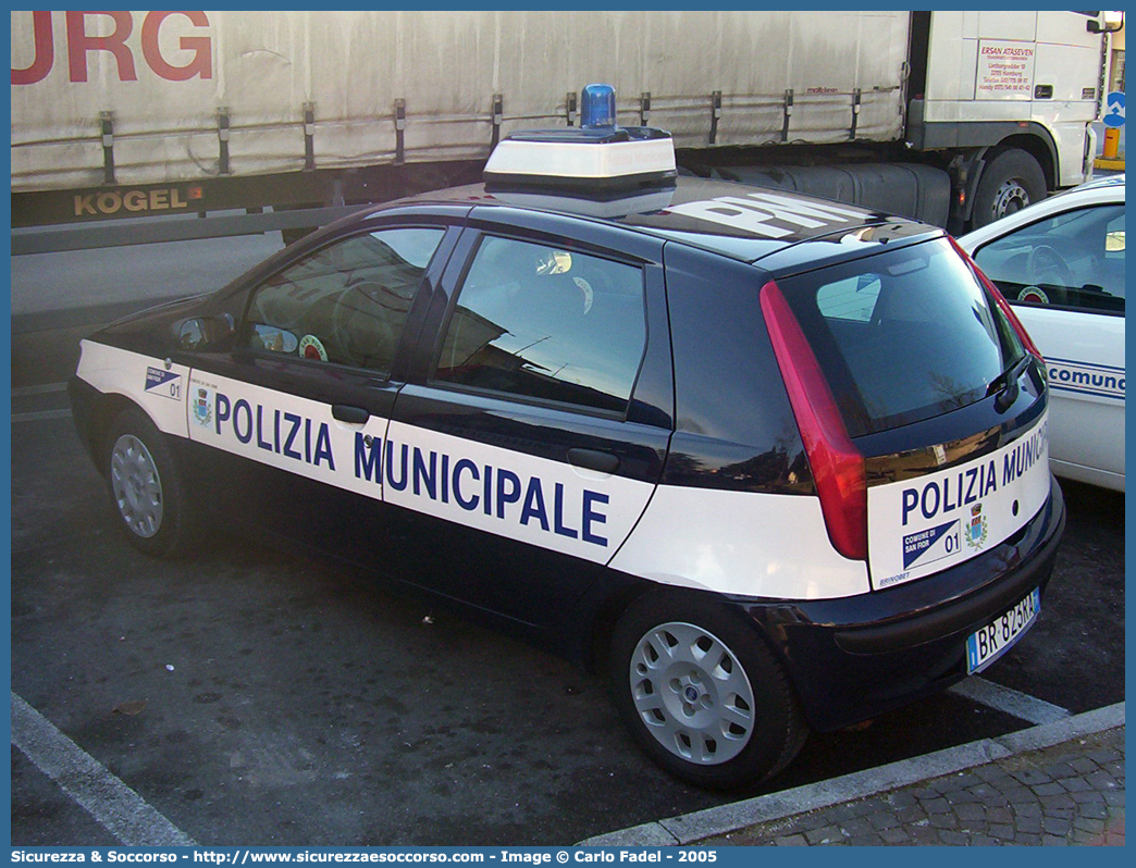 -
Polizia Municipale
Comune di San Fior
Fiat Punto II serie
Parole chiave: PL;P.L.;PM;P.M.;Polizia;Locale;Municipale;San Fior;Fiat;Punto