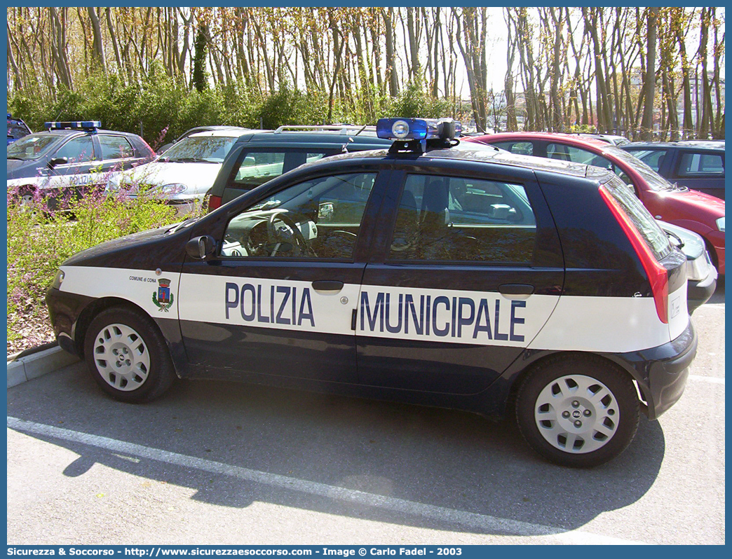 -
Polizia Municipale
Comune di Cona
Fiat Punto II serie
Parole chiave: PL;P.L.;PM;P.M.;Polizia;Locale;Municipale;Cona;Fiat;Punto