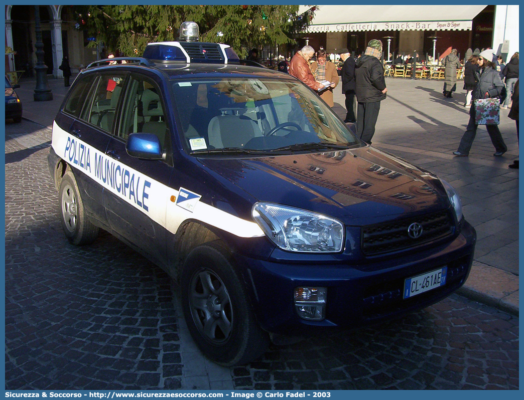 -
Polizia Municipale
Comune di Valdobbiadene
Toyota Rav4 II serie
Parole chiave: PL;P.L.;PM;P.M.;Polizia;Locale;Municipale;Valdobbiadene;Toyota;Rav4