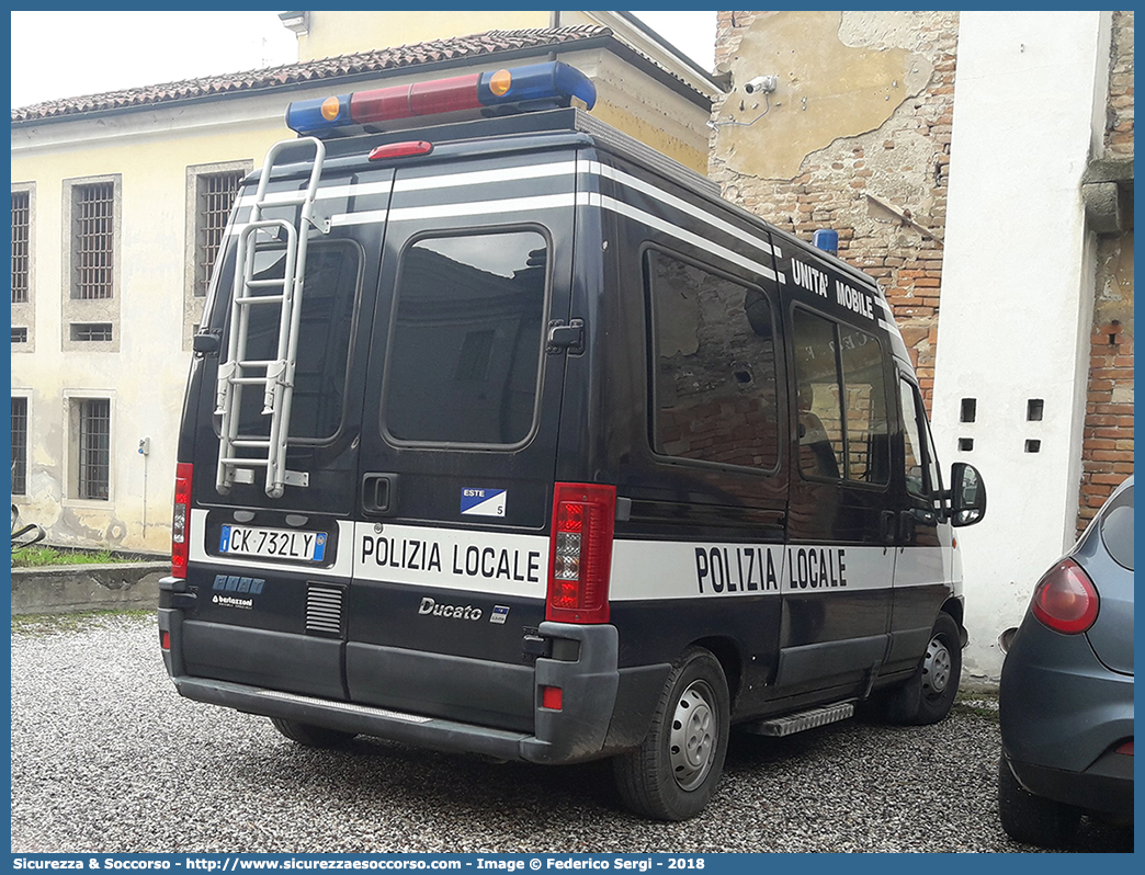 -
Polizia Locale
Comune di Este
Fiat Ducato II serie restyling
Allestitore Bertazzoni S.r.l.
Parole chiave: PL;P.L.;Polizia;Locale;Municipale;Este;Fiat;Ducato;Bertazzoni