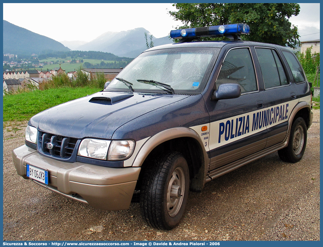 -
Polizia Municipale
Comune di Roana
Kia Sportage I serie
Parole chiave: PL;P.L.;PM;P.M.;Polizia;Locale;Municipale;Roana;Kia;Sportage