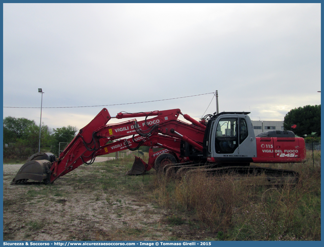 -
Corpo Nazionale Vigili del Fuoco
New Holland Kobelco E245B
Parole chiave: VVF;V.V.F.;Corpo;Nazionale;Vigili;del;Fuoco;New;Holland;Kobelco;E245B