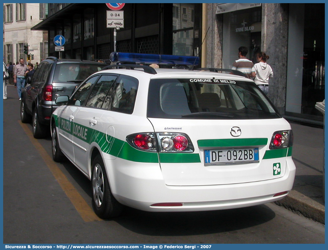 -
Polizia Locale
Comune di Melzo
Mazda 6 Wagon I serie
Allestitore Bertazzoni S.r.l.
Parole chiave: PL;P.L.;PM;P.M.;Polizia;Locale;Municipale;Melzo;Mazda;6;Wagon;Bertazzoni