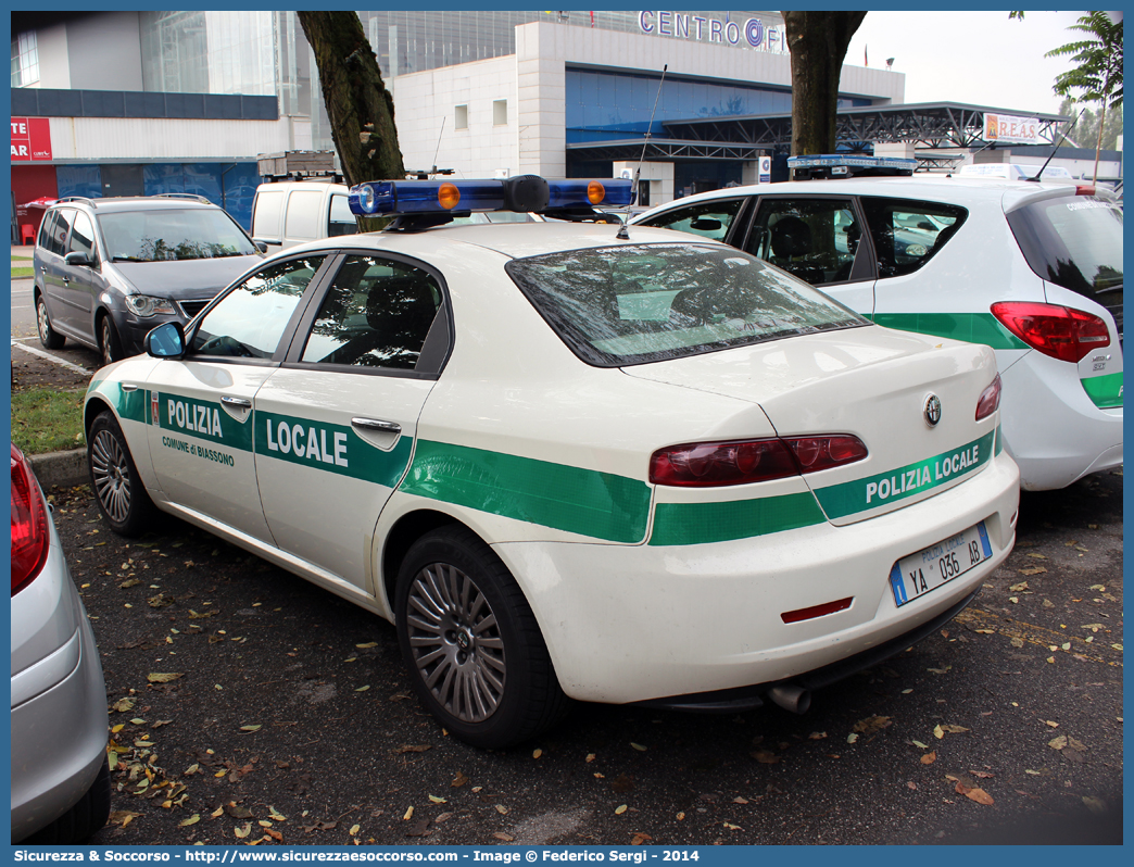 Polizia Locale YA036AB
Polizia Locale
Comune di Biassono
Alfa Romeo 159
Parole chiave: PL;P.L.;PM;P.M.;Polizia;Locale;Municipale;Biassono;Alfa;Romeo;159