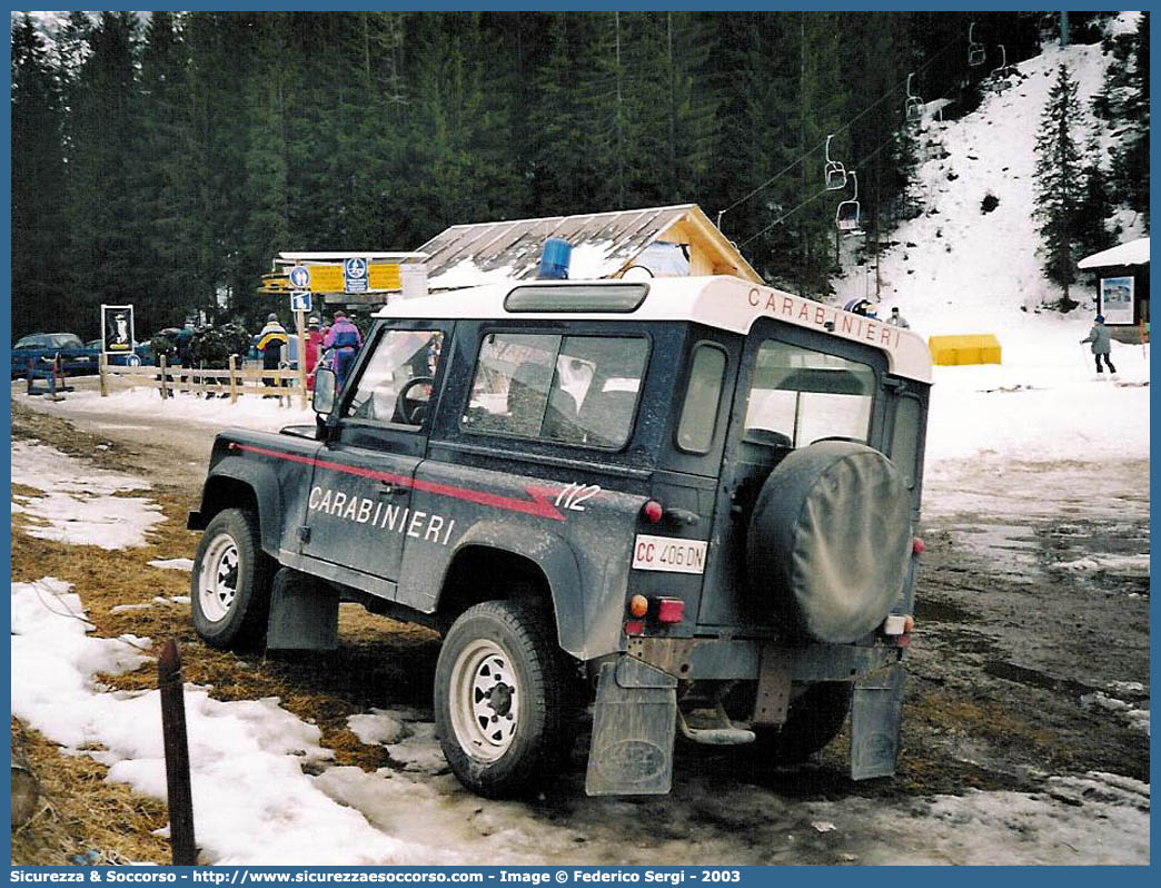 CC 406DN
Arma dei Carabinieri
Land Rover Defender 90
Parole chiave: CC;C.C.;Arma;dei;Carabinieri;Land;Rover;Defender;90