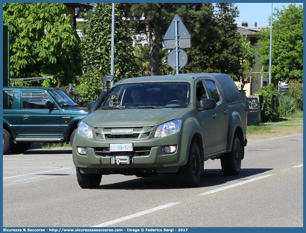 CC DQ320
Arma dei Carabinieri
Squadrone Eliportato Carabinieri "Calabria"
Isuzu D-Max II serie
Allestitore Maritan S.r.l.
Parole chiave: CC;C.C.;Arma;dei;Carabinieri;Squadrone;Eliportato;Gruppo;Operativo;Calabria;Isuzu;DMax;D-Max;D Max;Maritan