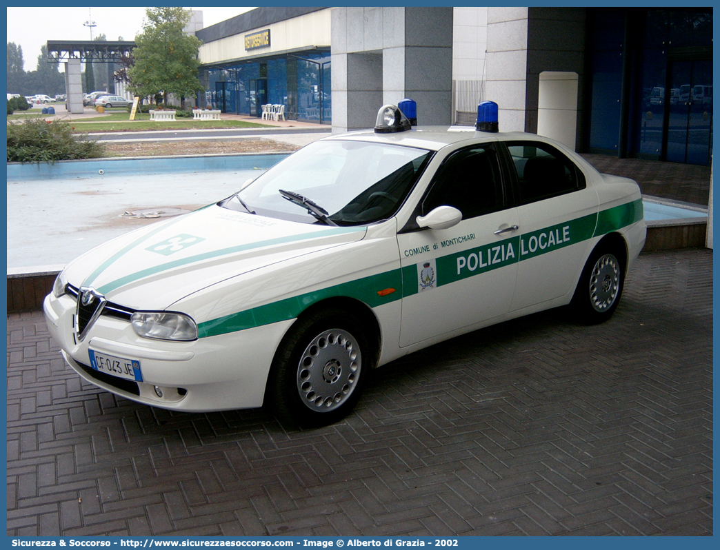 -
Polizia Locale
Comune di Montichiari
Alfa Romeo 156 I serie
Parole chiave: PL;PM;P.L.;P.M.;Polizia;Locale;Municipale;Montichiari;Alfa;Romeo;156