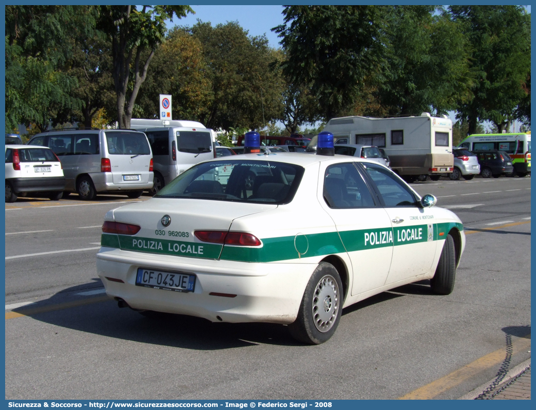 -
Polizia Locale
Comune di Montichiari
Alfa Romeo 156 I serie
Parole chiave: PL;PM;P.L.;P.M.;Polizia;Locale;Municipale;Montichiari;Alfa;Romeo;156