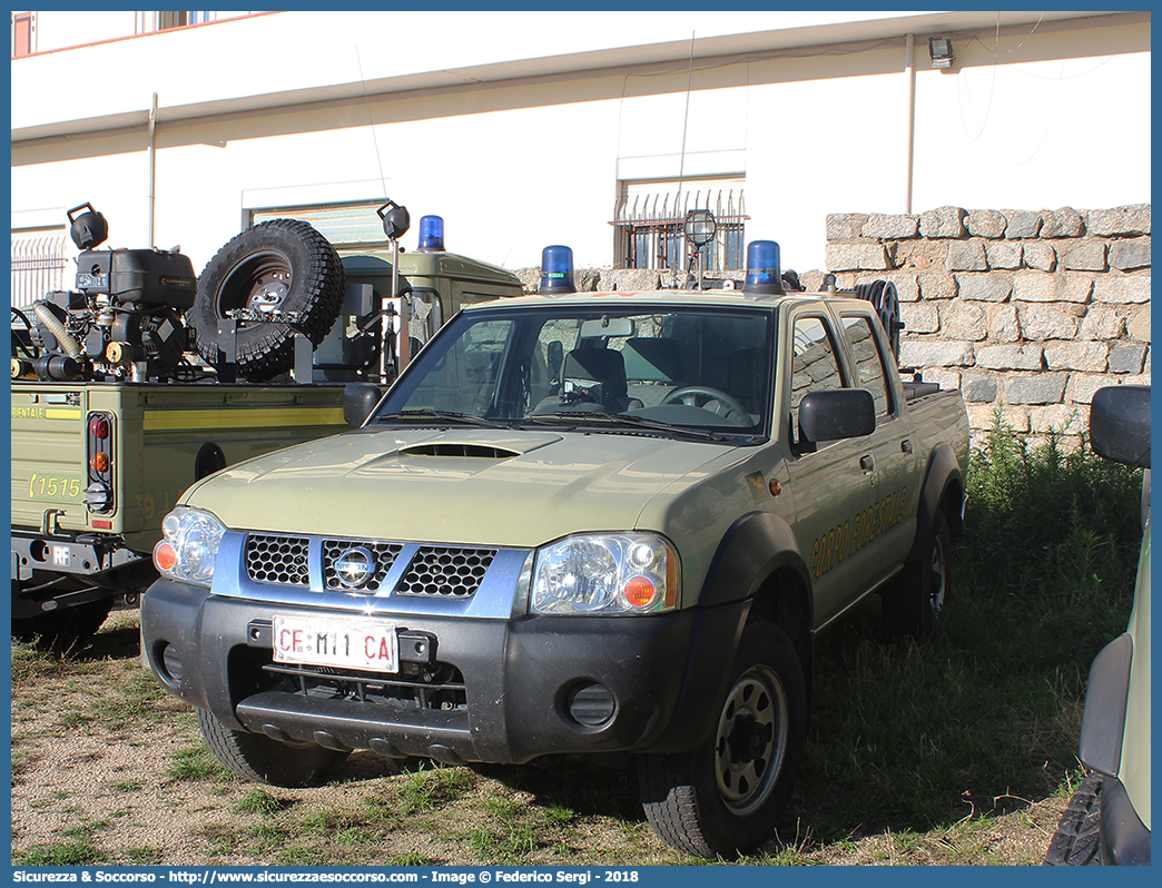 CFva M11 CA
Corpo Forestale
e di Vigilanza Ambientale
Regione Sardegna
Nissan Navara I serie restyling
Allestitore Amatori S.r.l.
Parole chiave: Corpo;Forestale;Vigilanza;Ambientale;Sardegna;CFVA;C.F.V.A.;Nissan;Navara