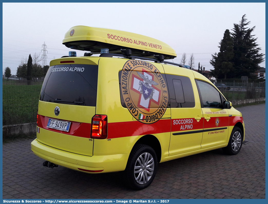 -
Corpo Nazionale
Soccorso Alpino e Speleologico
Delegazione Alpina
XI Prealpi Venete
Stazione Recoaro-Valdagno
Volkswagen Caddy V serie
Allestitore Maritan S.r.l.
Parole chiave: CNSAS;C.N.S.A.S.;Corpo;Nazionale;Soccorso;Alpino;Speleologico;Veneto;SASV;S.A.S.V.;Volkswagen;Caddy;Maritan