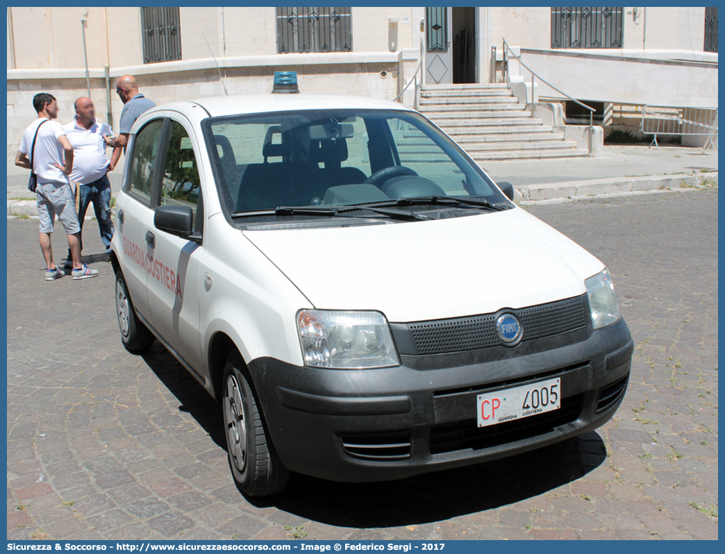 CP 4005
Corpo delle Capitanerie di Porto
Guardia Costiera 
Fiat Nuova Panda I serie
Parole chiave: CP;C.P.;GC;G.C.;Guardia;Costiera;Capitaneria;Capitanerie;di;Porto;Fiat;Nuova;Panda