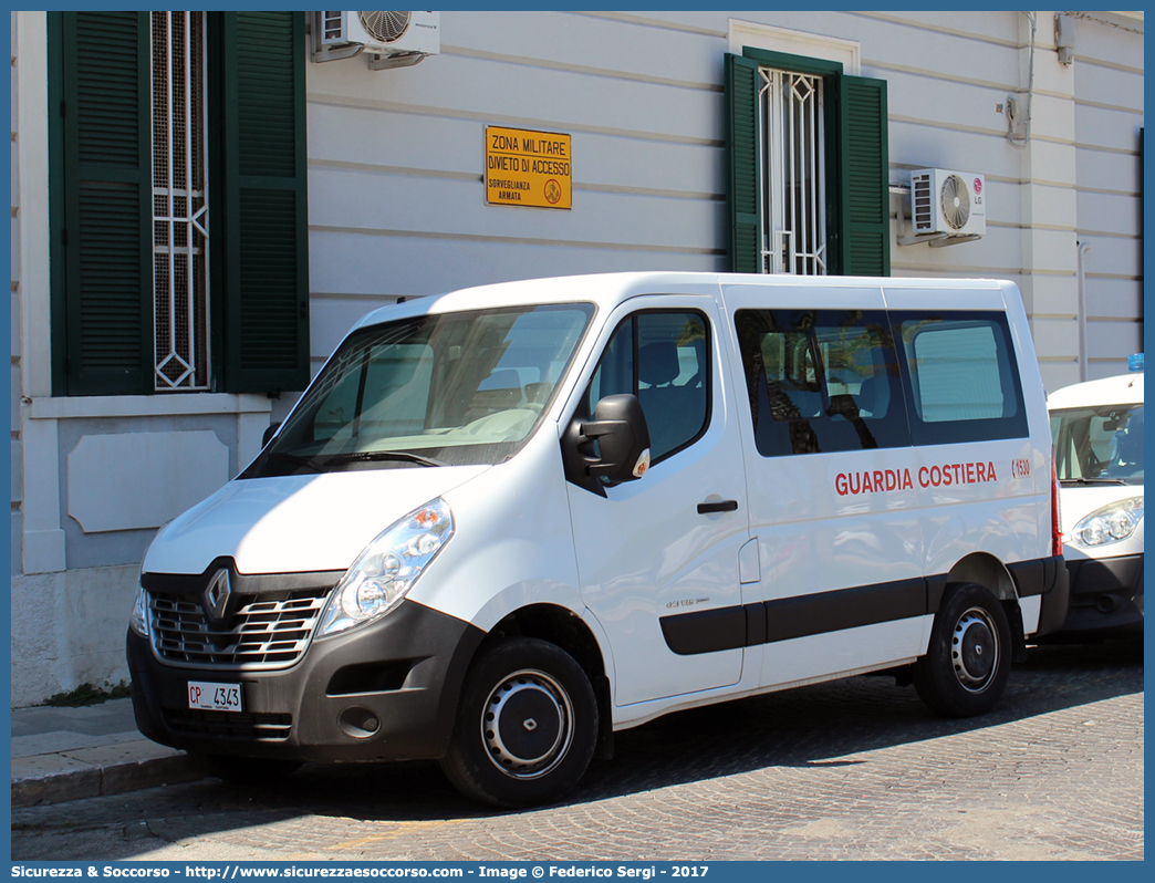 CP 4343
Corpo delle Capitanerie di Porto
Guardia Costiera
Renault Master IV serie
Parole chiave: CP;C.P.;GC;G.C.;Guardia;Costiera;Capitaneria;Capitanerie;di;Porto;Renault;Master