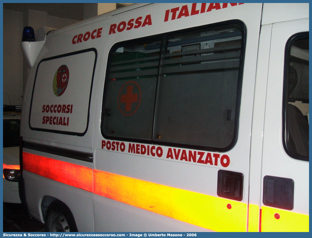 CRI 14601
Croce Rossa Italiana
Genova
Fiat Ducato II serie
Posto Medico Avanzato
Parole chiave: CRI;C.R.I.;Croce;Rossa;Italiana;SMTS;Soccorso;Mezzi;Tecniche;Speciali;Fiat;Ducato;Genova