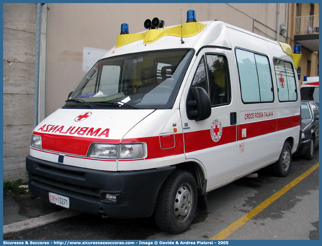 CRI 15271
Croce Rossa Italiana
Rimini
Fiat Ducato II serie
Allestitore MAF S.n.c.
Parole chiave: CRI;C.R.I.;Croce;Rossa;Italiana;Fiat;Ducato;MAF;Rimini