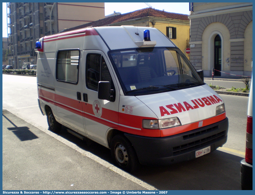 CRI 14196
Croce Rossa Italiana
Alessandria
Fiat Ducato II serie
Parole chiave: CRI;C.R.I.;Croce;Rossa;Italiana;Fiat;Ducato;Alessandria