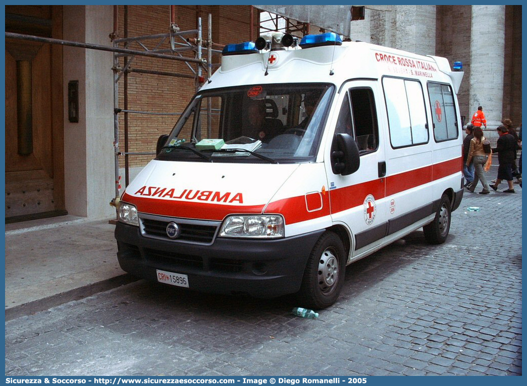 CRI 15896
Croce Rossa Italiana
S. Severa - S. Marinella (RM)
Fiat Ducato II serie restyling
Allestitore MAF S.n.c.
Parole chiave: CRI;C.R.I.;Croce;Rossa;Italiana;Fiat;Ducato;S. Severa;S. Marinella;MAF