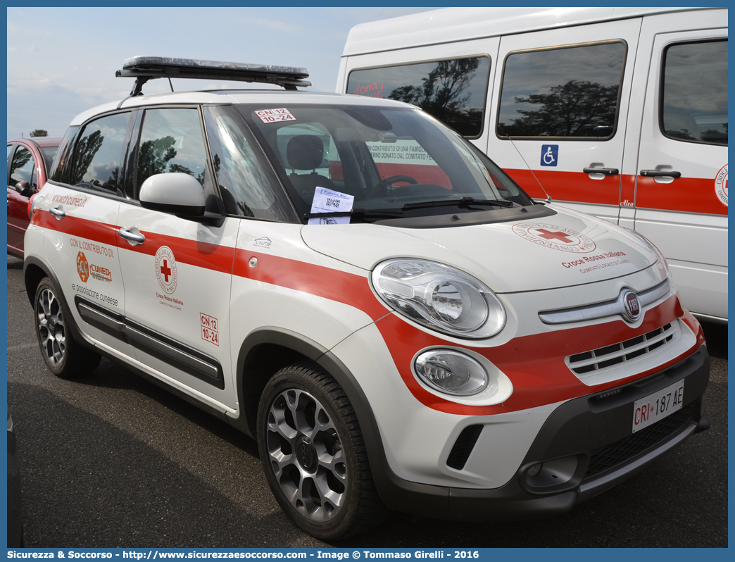 CRI 187AE
Croce Rossa Italiana
Cuneo
Fiat 500L Trekking
Parole chiave: CRI;C.R.I.;Croce;Rossa;Italiana;Cuneo;Fiat;500L;Trekking