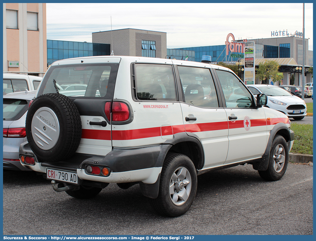 CRI 790AD
Croce Rossa Italiana
Padova
Nissan Terrano II serie
Parole chiave: CRI;C.R.I.;Croce;Rossa;Italiana;Padova;Nissan;Terrano