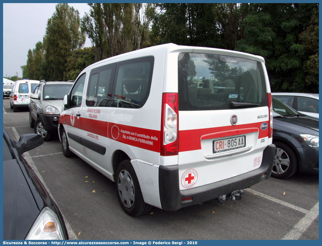 CRI 805AA
Croce Rossa Italiana
Canossa (RE)
Fiat Scudo IV serie
Allestitore Aricar S.p.A.
Parole chiave: CRI;C.R.I.;Croce;Rossa;Italiana;Fiat;Scudo;Canossa;Aricar