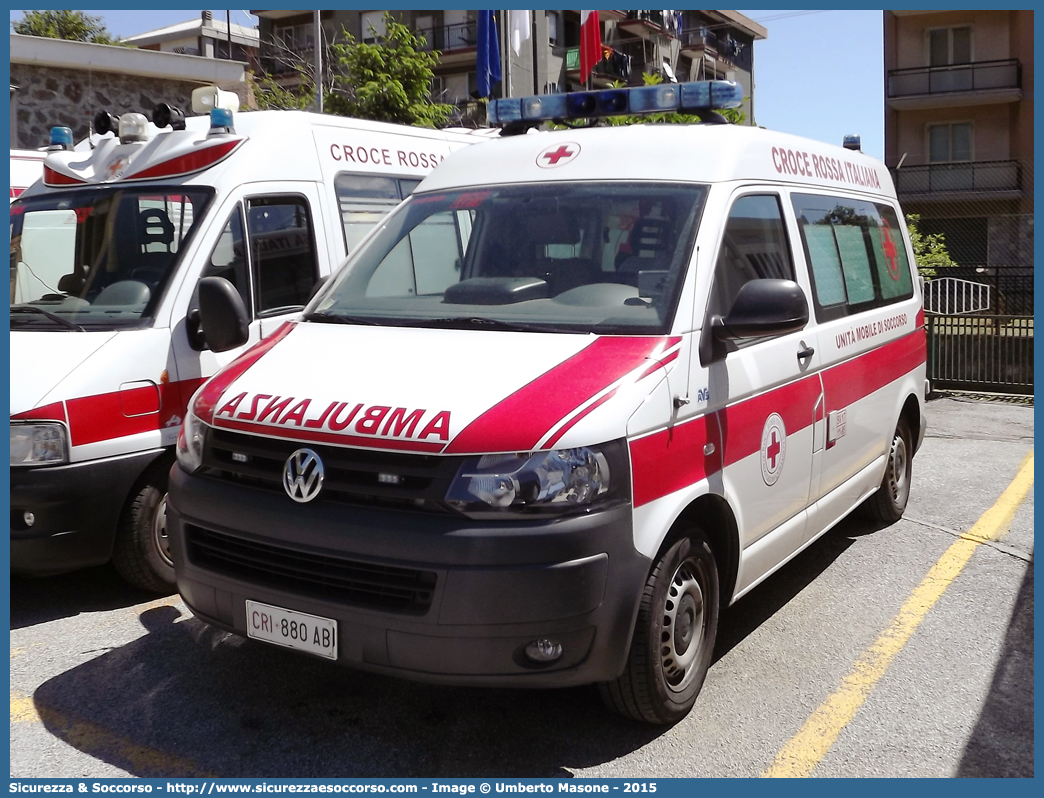 CRI 880AB
Croce Rossa Italiana
Volkswagen Transporter T5 restyling
Allestitore AVS S.a.s.
Parole chiave: Croce;Rossa;Italiana;CRI;C.R.I.;Ambulanza;Volkswagen;Transporter;T5;T 5;AVS