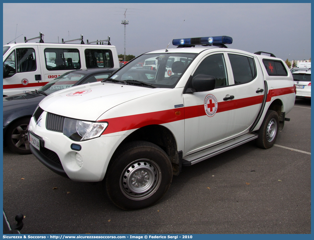 CRI 947AA
Croce Rossa Italiana
Borgomanero (NO)
Mitsubishi L200 IV serie
Parole chiave: CRI;C.R.I.;Croce;Rossa;Italiana;Mitsubishi;L200