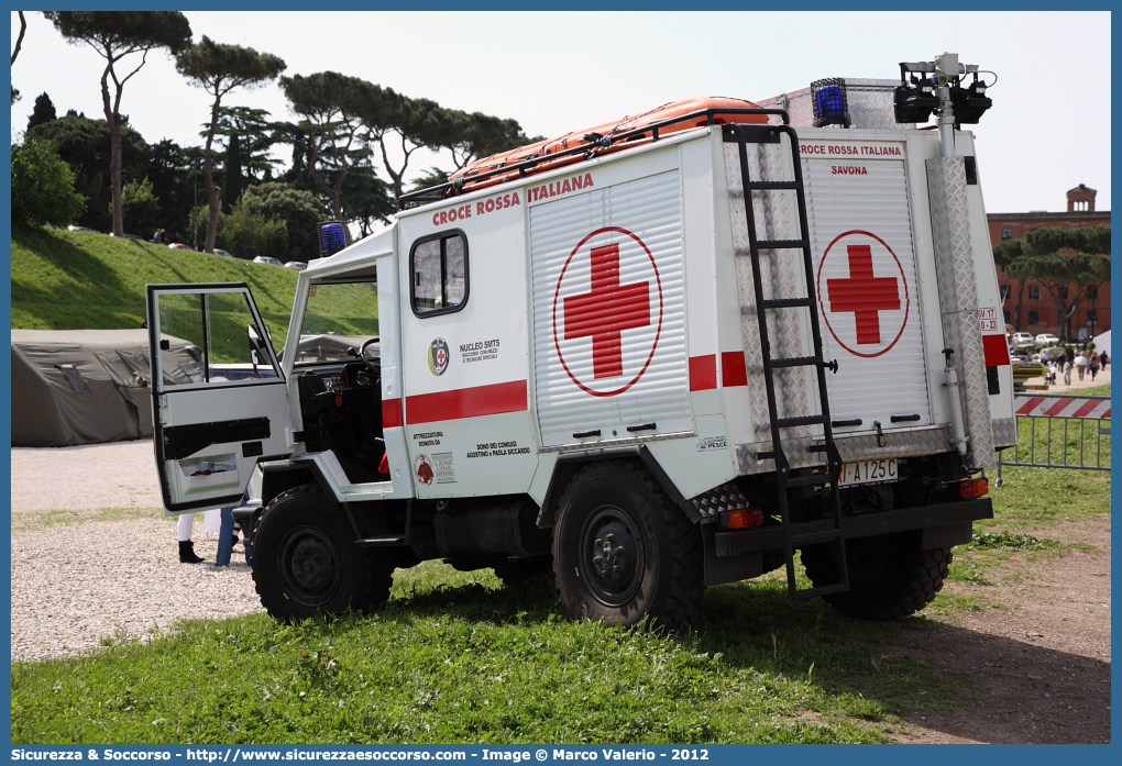 CRI A125C
Croce Rossa Italiana
Savona
Iveco 40-10WM
Allestitore Aricar S.p.A.
Parole chiave: CRI;C.R.I.;Croce;Rossa;Italiana;SMTS;Soccorso;Mezzi;Tecniche;Speciali;Iveco;40-10;WM;40.10;40;10;Savona;Aricar