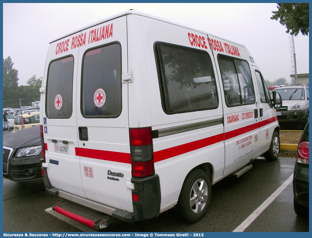 CRI A2787
Croce Rossa Italiana
Calvisano (BS)
Fiat Ducato II serie
Parole chiave: CRI;C.R.I.;Croce;Rossa;Italiana;Fiat;Ducato;Calvisano