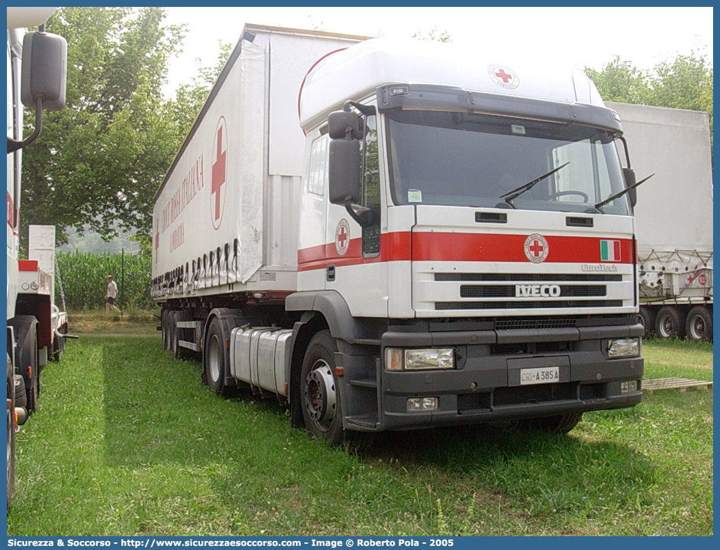 CRI A385A
Croce Rossa Italiana
Lombardia
Iveco EuroTech 440E42 I serie
Parole chiave: CRI;C.R.I.;Croce;Rossa;Italiana;Lombardia;Iveco;EuroTech;440E42