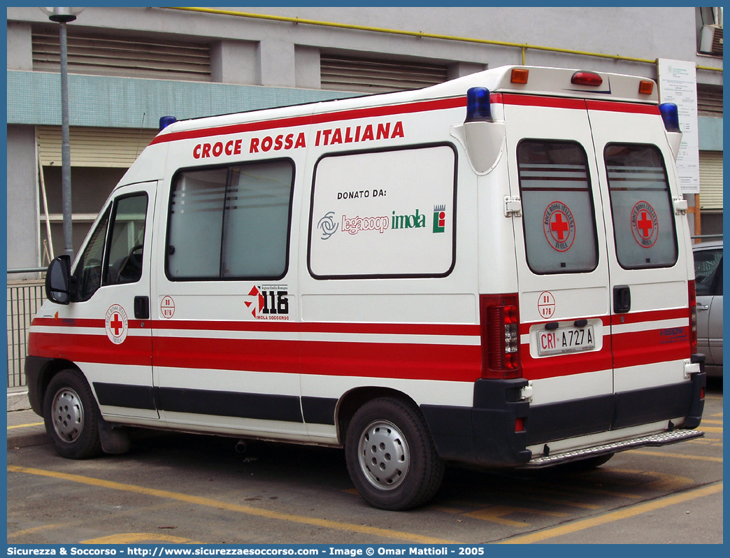 CRI A727A
Croce Rossa Italiana
Imola (RN)
Fiat Ducato II serie restyling
Allestitore Vision S.r.l.
Parole chiave: CRI;C.R.I.;Croce;Rossa;Italiana;Fiat;Ducato;Imola;Vision