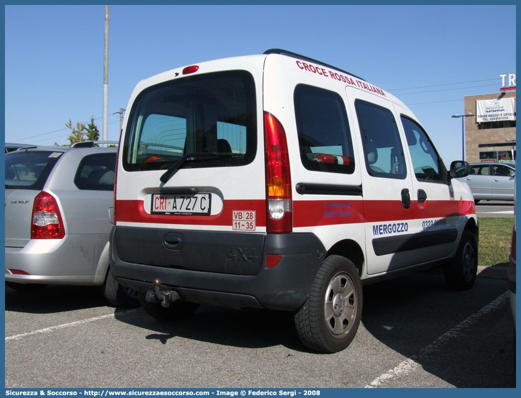 CRI A727C
Croce Rossa Italiana
Mergozzo (VB)
Renault Kangoo 4x4 II serie
Parole chiave: CRI;C.R.I.;Croce;Rossa;Italiana;Mergozzo;Renault;Kangoo;4x4