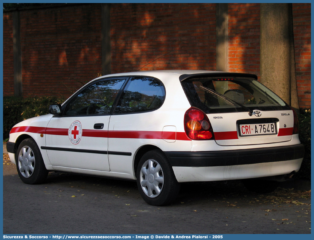 CRI A764B
Croce Rossa Italiana
Faenza (RA)
Toyota Corolla VIII serie
Parole chiave: CRI;C.R.I.;Croce;Rossa;Italiana;Toyota;Faenza;Corolla