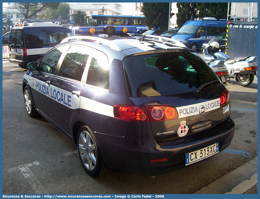 -
Polizia Municipale
Comune di Vittorio Veneto
Fiat Nuova Croma I serie
Parole chiave: PL;P.L.;PM;P.M.;Polizia;Locale;Municipale;Vittorio;Veneto;Fiat;Nuova;Croma