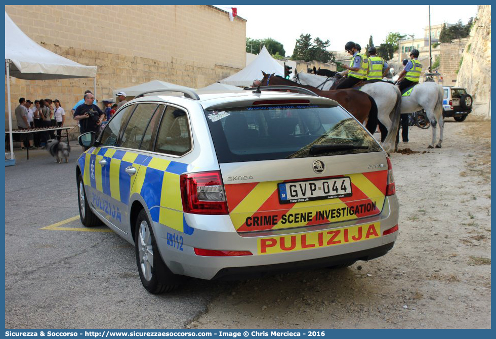 GVP 044
Repubblika ta' Malta
Pulizija
Škoda Octavia Wagon III generation facelift
Crime Scene Investigation
Parole chiave: Repubblica;Maltese;Repubblika ta&#039;Malta;Pulizija;Škoda;Skoda;Octavia;Wagon;Crime;Scene;Investigation