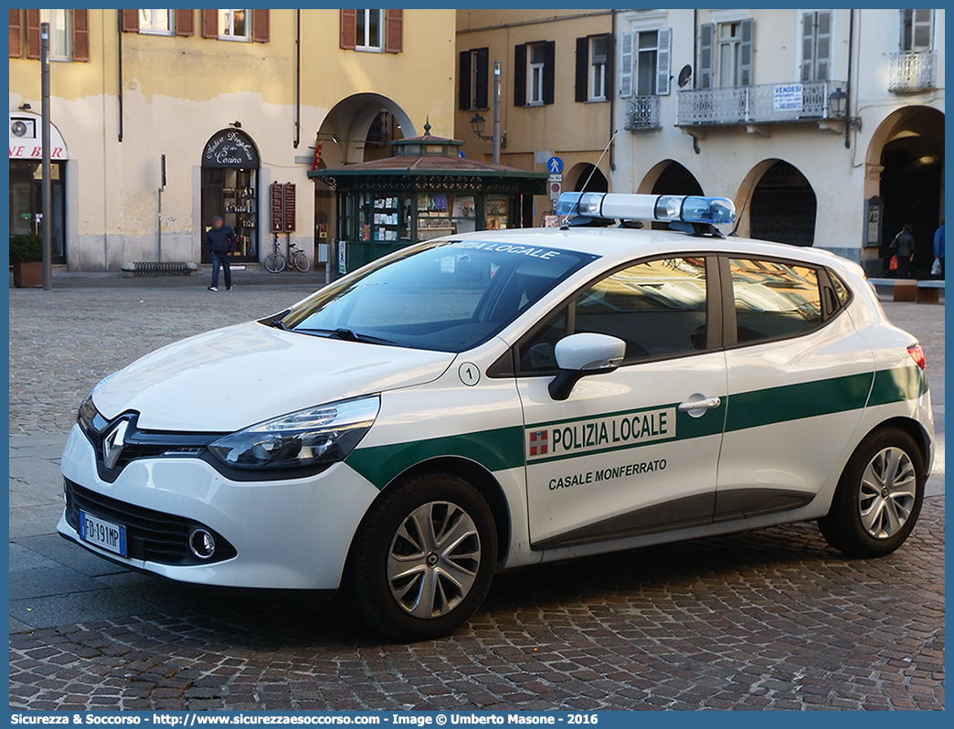 -
Polizia Locale
Comune di Casale Monferrato
Renault Clio VI serie
Parole chiave: PL;P.L.;PM;P.M.;Polizia;Locale;Municipale;Casale Monferrato;Renault;Clio