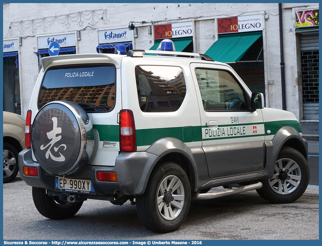 -
Polizia Locale
Comune di Gavi
Suzuki Jimny
Parole chiave: PL;P.L.;PM;P.M.;Polizia;Locale;Municipale;Gavi;Suzuki;Jimny